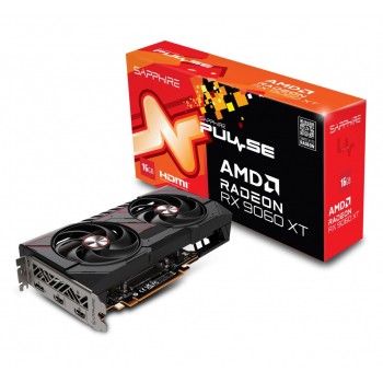 Tarjeta de Video Sapphire AMD Radeon RX 9060 XT PULSE XT OC, 16GB 128-bit GDDR6, PCI Express 5.0