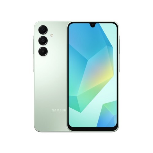 Smartphone Samsung Galaxy A16: Procesador Octa-Core (hasta 2.2 GHz), Memoria RAM de 4GB, Almacenamiento de 128GB, Pantalla Super AMOLED de 6.5 pulgadas, FHD+, Bluetooth, Wi-Fi, Cámara principal de 50MP, Android 14, Color Verde.