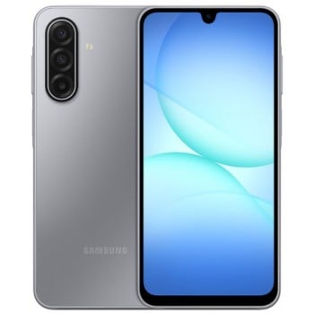 Smartphone Samsung Galaxy A17 5G, Procesador Octa-Core (hasta 2.4 GHz), Memoria RAM de 6GB, Almacenamiento de 128GB, Pantalla LED Multi-Touch de 6.7" FHD+, Bluetooth 5.3, Wi-Fi, 5G, Cámara principal de 50MP, Android 15. Color Gris.