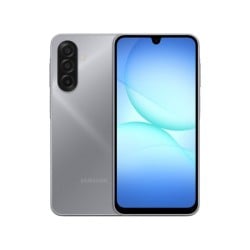 Smartphone Samsung Galaxy 17 4G, Procesador MediaTek Helio G99 (hasta 2.2Ghz), Memoria RAM de 8GB, Almacenamiento de 256GB, Pantalla LED Multi Touch de 6.7 pulgadas HD+, Bluetooth 5.3, Wi-Fi, Cámara principal de 50MP, Android 15. Color Gris.