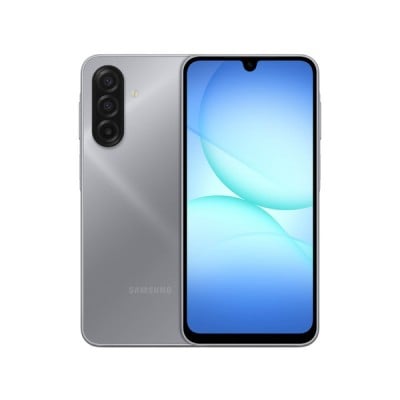 Smartphone Samsung Galaxy A17, Procesador Octa-Core (hasta 2.2 GHz), Memoria RAM de 4GB, Almacenamiento de 128GB, Pantalla LED Multi-Touch de 6.7" FHD+, Bluetooth, Wi-Fi, Cámara Principal de 50MP, Android 15. Color Gris.