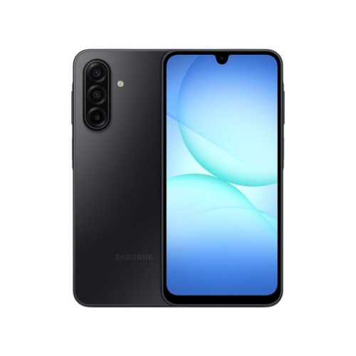 Smartphone Samsung Galaxy A17 5G, Procesador Octa-Core (hasta 2.4 GHz), Memoria RAM de 4GB, Almacenamiento de 128GB, Pantalla LED Multi-Touch de 6.7 pulgadas FHD+, Bluetooth, Wi-Fi, Cámara Principal de 50MP, Android 15. Color Negro.