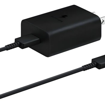 Adaptador Samsung 45W Tipo C con Cable Original Negro - Modelo 14041003022
