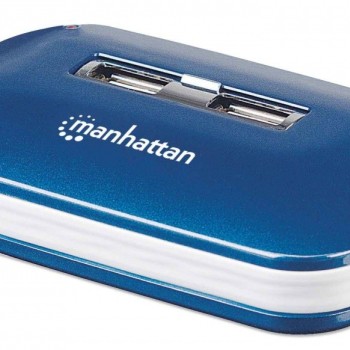 Hub USB Manhattan 7 Puertos USB 3.2 Gen 1 con Fuente Externa Modelo 161039