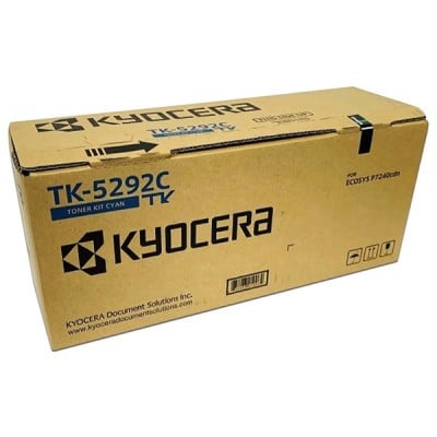Cartucho de Tóner Kyocera TK5292C, Cian, Modelo: 1T02TXCUS0.