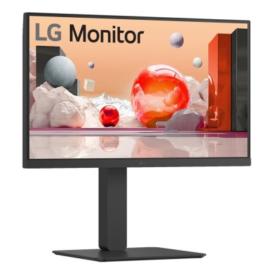 Monitor LG 24 Pulgadas Full HD IPS con USB-C, Altavoces y Soporte Ajustable - 24BA650-B.AWM