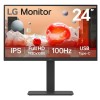 Monitor LG 24 Pulgadas Full HD IPS con USB-C, Altavoces y Soporte Ajustable - 24BA650-B.AWM