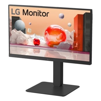 Monitor LG 24 Pulgadas Full HD IPS con USB-C, Altavoces y Soporte Ajustable - 24BA750-B.AWM