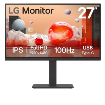 Monitor LG 27 Pulgadas IPS Full HD con USB-C, Altavoces y Soporte Ajustable - 27BA650-B.AWM