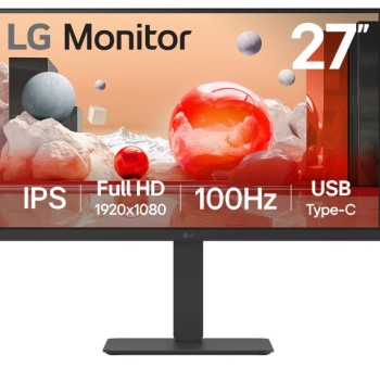 Monitor LG 27 Pulgadas IPS Full HD con USB-C, Altavoces y Soporte Ajustable - Modelo 27BA750-B.AWM