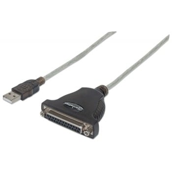 Convertidor USB a Paralelo DB25 Manhattan para Impresoras - Modelo 336581 Convertidor USB a Paralelo DB25 Manhattan para Impresoras - Modelo 336581