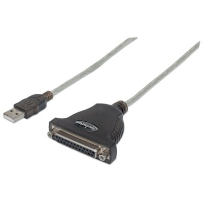 Convertidor USB a Paralelo DB25 Manhattan para Impresoras - Modelo 336581