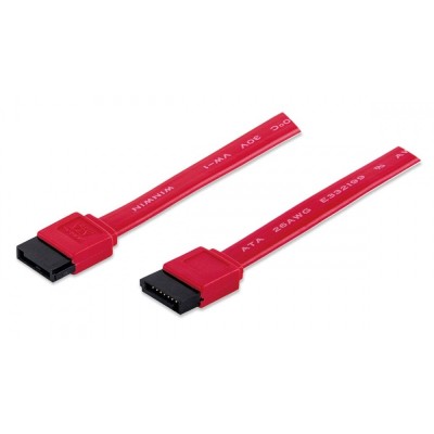Cable SATA Manhattan 7 Pines 50cm Rojo SATA III 6 Gbit/s Modelo 340700