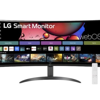 Monitor LG Smart Curvo 34 Pulgadas WQHD 3440x1440 con webOS - Modelo 34SR60QC Monitor LG Smart Curvo 34 Pulgadas WQHD 3440x1440 con webOS - Modelo 34SR60QC