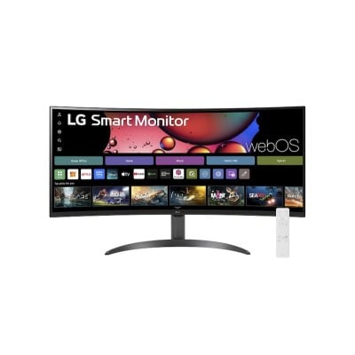 Monitor LG Smart Curvo 34 Pulgadas WQHD 3440x1440 con webOS - Modelo 34SR60QC