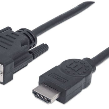 Cable HDMI a DVI-D Manhattan 1.8m Negro - Modelo 372503