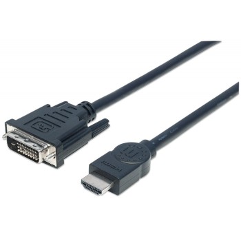 Adaptador HDMI a DVI-D Manhattan 3 Metros - Modelo 372510 Adaptador HDMI a DVI-D Manhattan 3 Metros - Modelo 372510