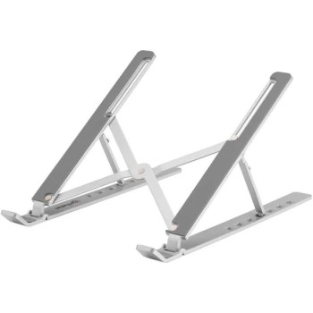 Base para Laptop Manhattan 462617 - 15.6" - Ajustable - Plata - 462617