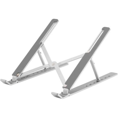 Base para Laptop Manhattan 462617 - 15.6" - Ajustable - Plata - 462617