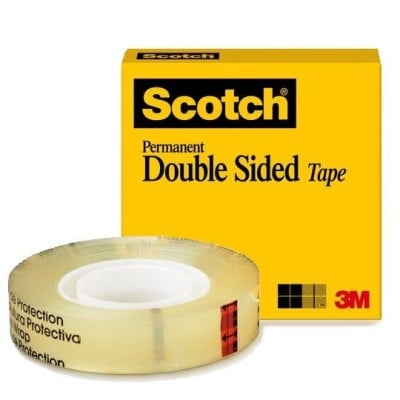 Cinta Adhesiva Doble Capa De Polipropileno Transparente Scotch 12mm X 33m 1 Pza
