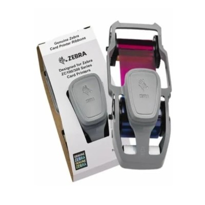 Cinta Zebra Ribbon Color Ymcko, 200 Impresiones, Compatible con ZC100/ZC300 - Modelo 800300-350LA