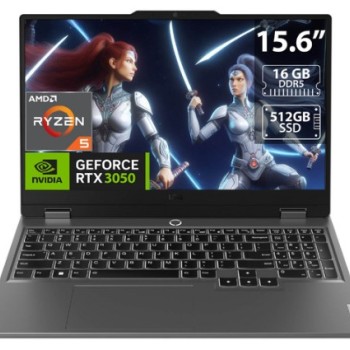 Laptop Gamer Lenovo LOQ 15ARP9, 15.6", AMD Ryzen 5 7235HS, NVIDIA GeForce RTX 3050, 16GB, 512GB SSD, Windows 11 Home