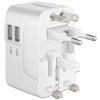 Adaptador Universal de Viaje Steren con Doble Puerto USB Cargador Rápido Modelo 905-127