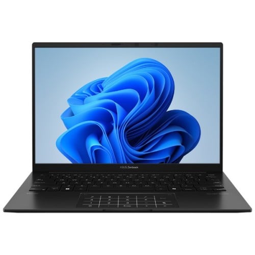 Laptop ASUS Zenbook 14UM3406H: Procesador AMD Ryzen 7 8840HS (hasta 5.1 GHz), Memoria de 16GB LPDDR5, SSD de 512GB, Pantalla de 14 pulgadas OLED Multi-Touch WUXGA (1920 x 1200), Video Radeon 780M, S.O. Windows 11 Home, Teclado Versión en Inglés.
