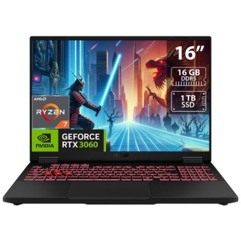 Laptop Asus Tuf Gaming Fa608Um-Rv081W 16.0" Ryzen 7 260 16Gb 1Tb Pcie G4 Ssd Nv Rtx5060 (8Gb) Windows 11 Home