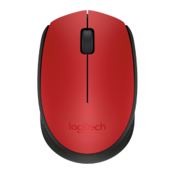 Mouse Inalámbrico Logitech M170 Rojo Óptico 3 Botones Receptor USB