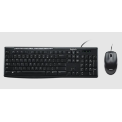 Kit Teclado y Mouse Alámbrico Logitech MK200 Negro USB 1000 DPI Multimedia - LOG-920-002716