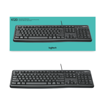 Teclado Alámbrico Logitech K120 Negro USB - LOG-920-004422