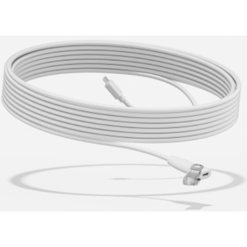Extensión Micro USB para Base de Micrófono Rally Logitech - 10 metros Blanco - Modelo 952-000047