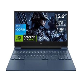 Laptop HP Victus Gaming Intel Core i5 8GB RAM 512GB SSD NVIDIA RTX 3050 Windows 11 Home - A14LCLA#ABM