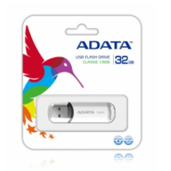 Memoria USB Adata C906 32GB USB 2.0 Color Blanco - C906W-32GB