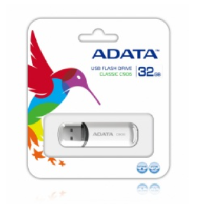 Memoria USB Adata C906 32GB USB 2.0 Color Blanco - C906W-32GB