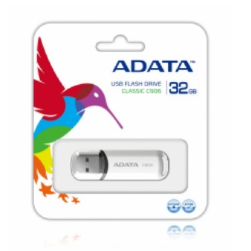 Memoria USB Adata C906 32GB USB 2.0 Color Blanco - C906W-32GB Memoria USB Adata C906 32GB USB 2.0 Color Blanco - C906W-32GB