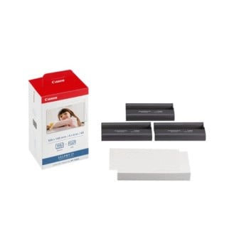 Canon Kit Cartucho y Papel KP-108IN, 108 Páginas de 4'' x 6'', 3 Cartuchos Color