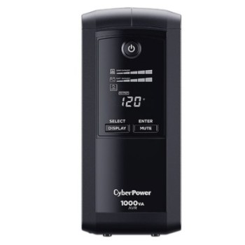 UPS CyberPower 1000VA/600W Línea Interactiva LCD AVR 9 Contactos - CP1000AVRLCDA UPS CyberPower 1000VA/600W Línea Interactiva LCD AVR 9 Contactos - CP1000AVRLCDA