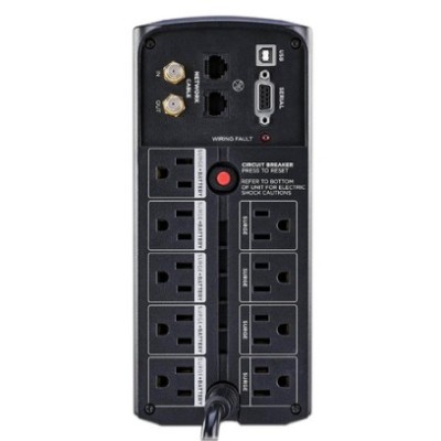 UPS CyberPower 1000VA/600W Línea Interactiva LCD AVR 9 Contactos - CP1000AVRLCDA