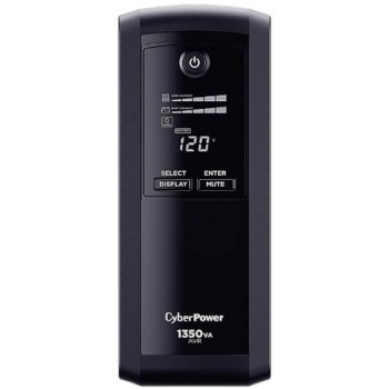 No Break CyberPower 1350VA/815W Línea Interactiva LCD Modelo CP1350AVRLCDA