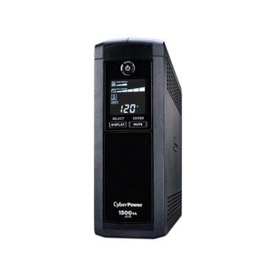 UPS CyberPower 1500VA/900W con LCD y AVR - Modelo CP1500AVRLCDA