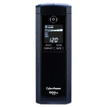 UPS CyberPower 1500VA/900W con LCD y AVR - Modelo CP1500AVRLCDA