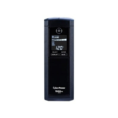 UPS CyberPower 1500VA/900W con LCD y AVR - Modelo CP1500AVRLCDA