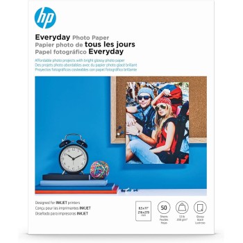 Papel Fotográfico HP Everyday – Semi Gloss – 8.5×11 – Q8723A