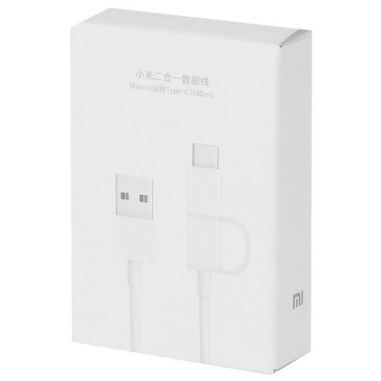 Xiaomi Cable USB A Macho - Micro USB Macho, 1 Metro, Blanco - SJV4082TY