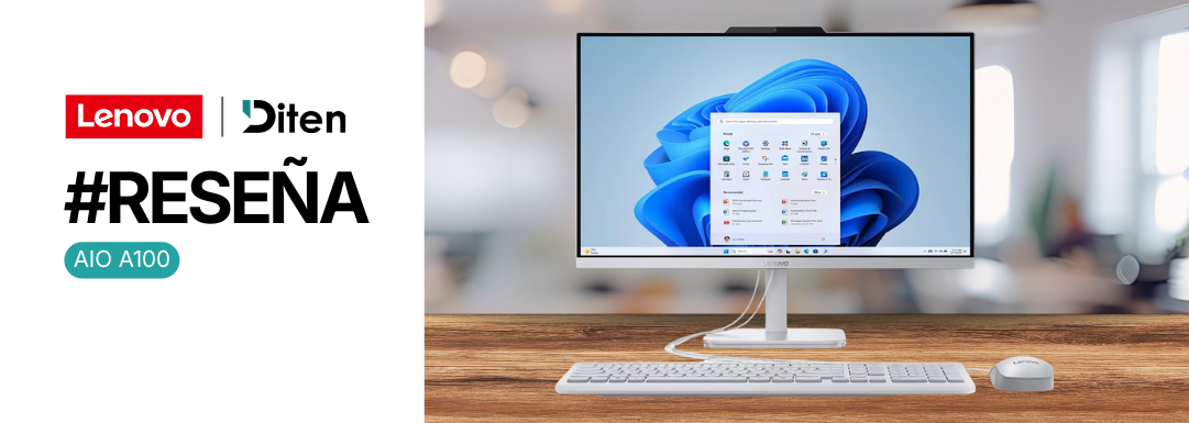 Lenovo A100 All In One: potencia y diseño compacto para trabajar mejor