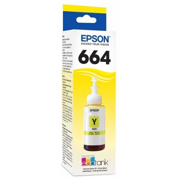 Tinta Amarilla Epson Compatible con L200, L110, L210, L355, L350, L300, L555, L310, L1300, L220, L365, L565 - Modelo EP-T664420-AL