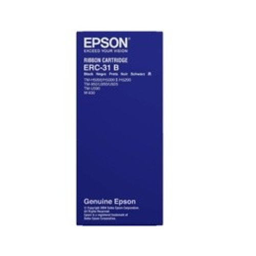 Cinta Negra Epson para Impresoras de Tickets Modelo ERC-31/B Cinta Negra Epson para Impresoras de Tickets Modelo ERC-31/B