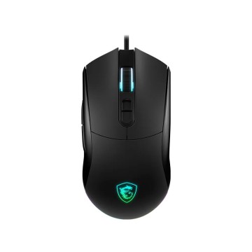 Mouse Gamer MSI FORGE GM320 óptico 12800 DPI RGB 7 botones negro